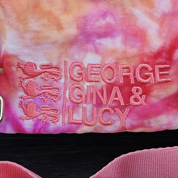 George Gina & Lucy Gimmetall Pink Orange Tye Dye Patterned Bag Crossbody Purse - Picture 2 of 16